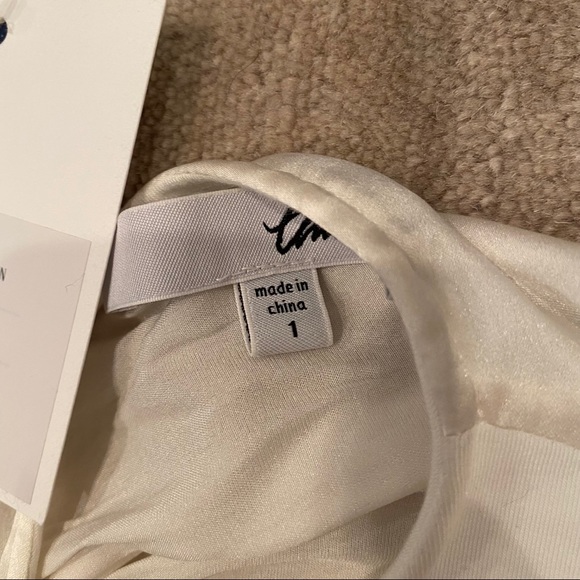 NWT Chris Gramer Jacalin Silk Back Top - Picture 4 of 6